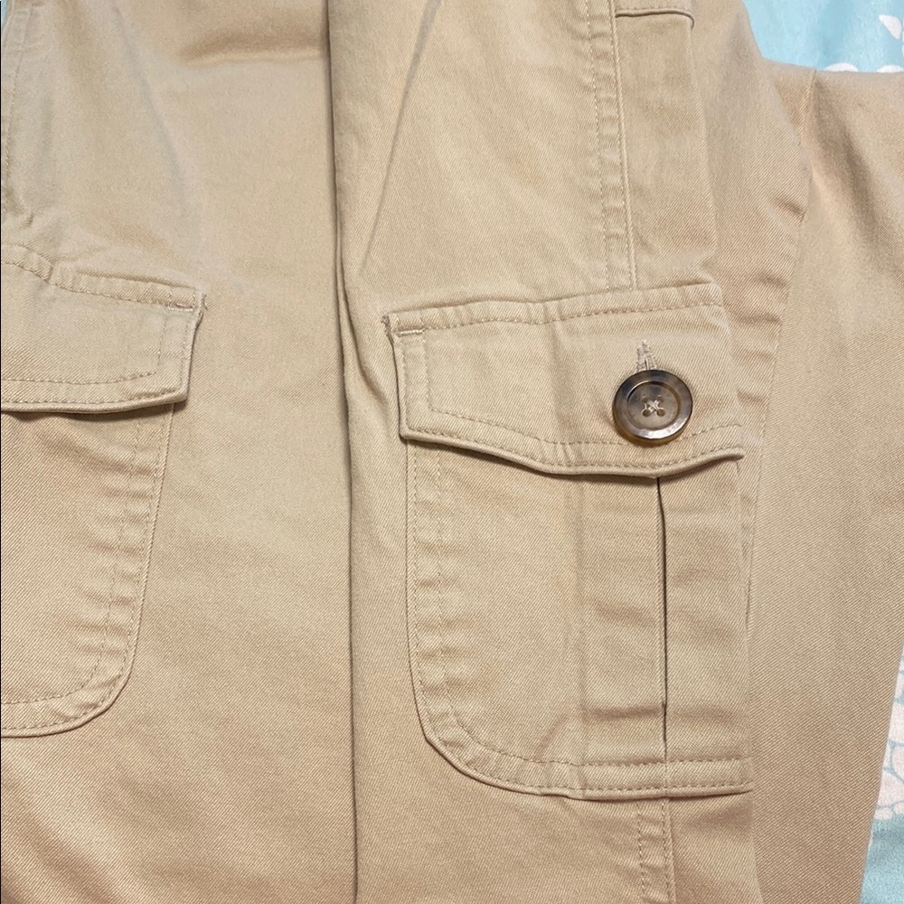 Liz Lange Tan Maternity Cargo Pants